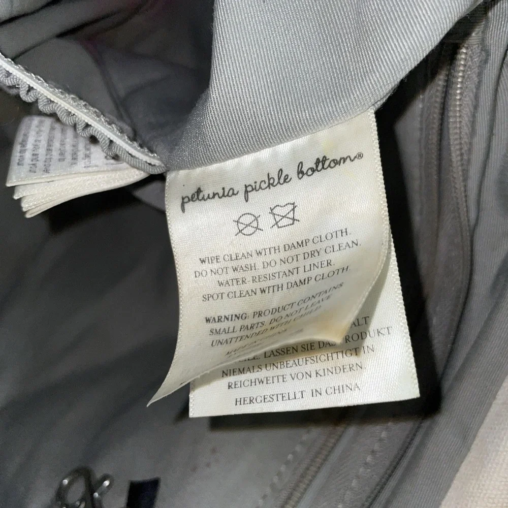 Petunia Pickle DAYDREAMING IN DAX Boxy‎ Backpack Diaper Bag Orange White Used